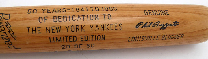 Phil Rizzuto Signed L Slugger Game Model Bat Yankees "Holy Cow" Beckett #BU87140