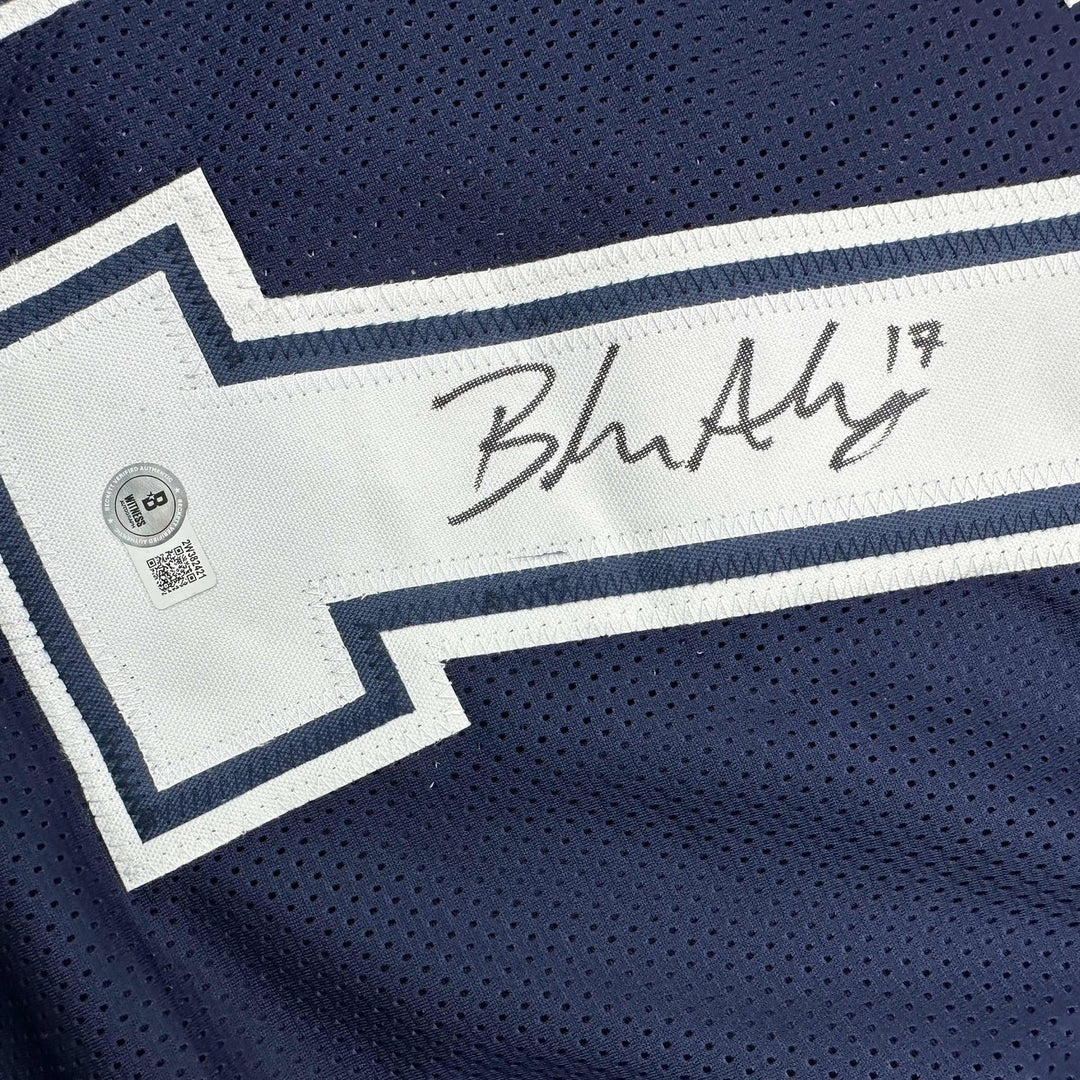 Autographed/Signed Brandon Aubrey Dallas Blue Jersey Beckett BAS COA