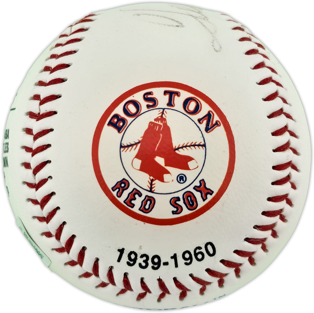 Ted Williams Signed Official Fotoball Baseball Boston Red Sox Beckett #AE85114
