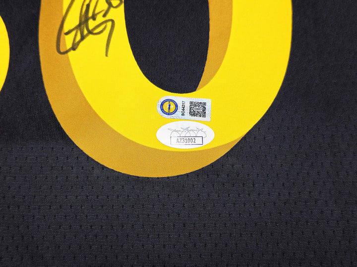 Warriors Stephen Curry Auto Black Nike Swingman City Edition Jersey Size 48 JSA