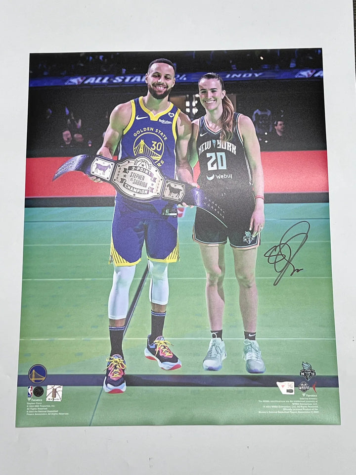Sabrina Ionescu Signed 16x20 Fanatics Authentic New York Liberty