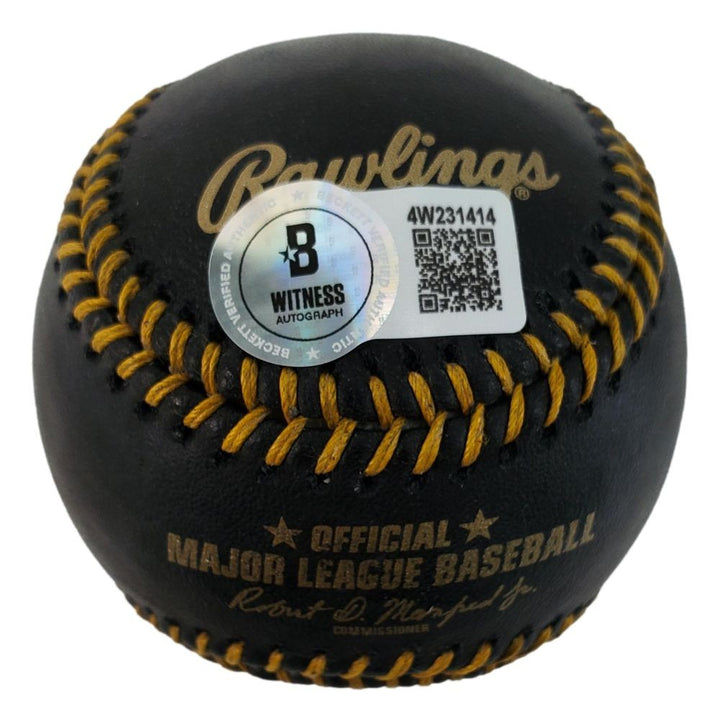 Moises Ballesteros Chicago Cubs Signed Official Black Leather MLB Baseball BAS