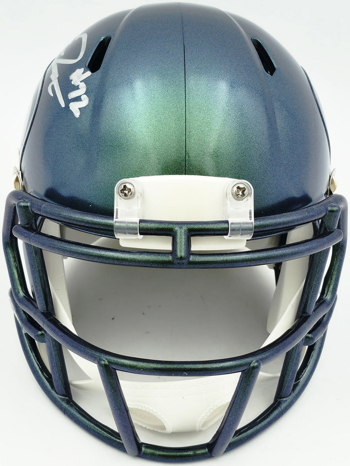 Abraham Abe Lucas Signed Seattle Seahawks Rivalries Speed Mini Helmet MCS Holo