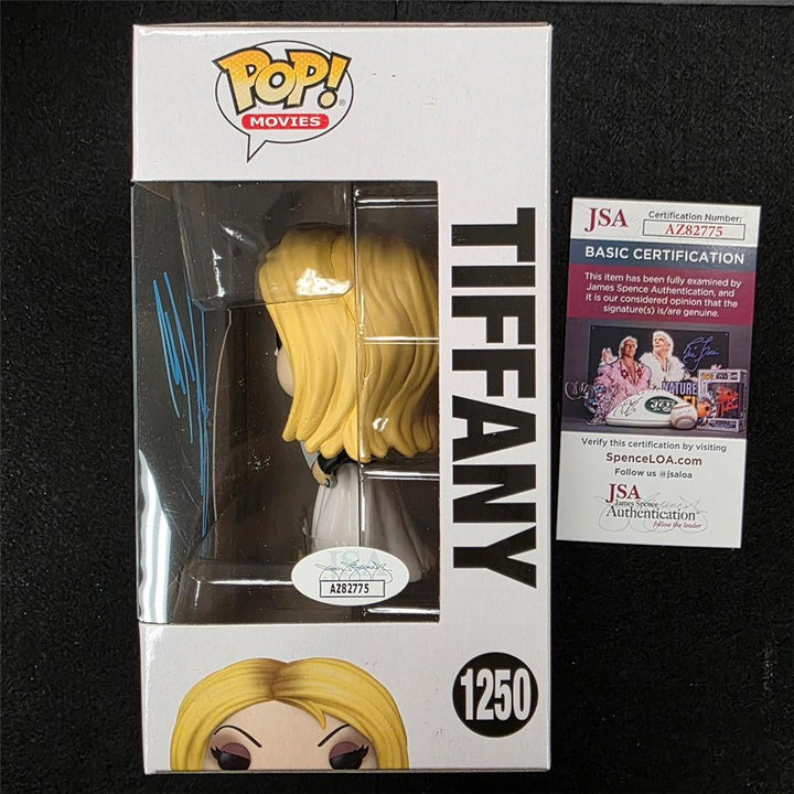 Jennifer Tilly signed Bride of Chucky Tiffany Funko Pop! 1250 Blue autograph JSA