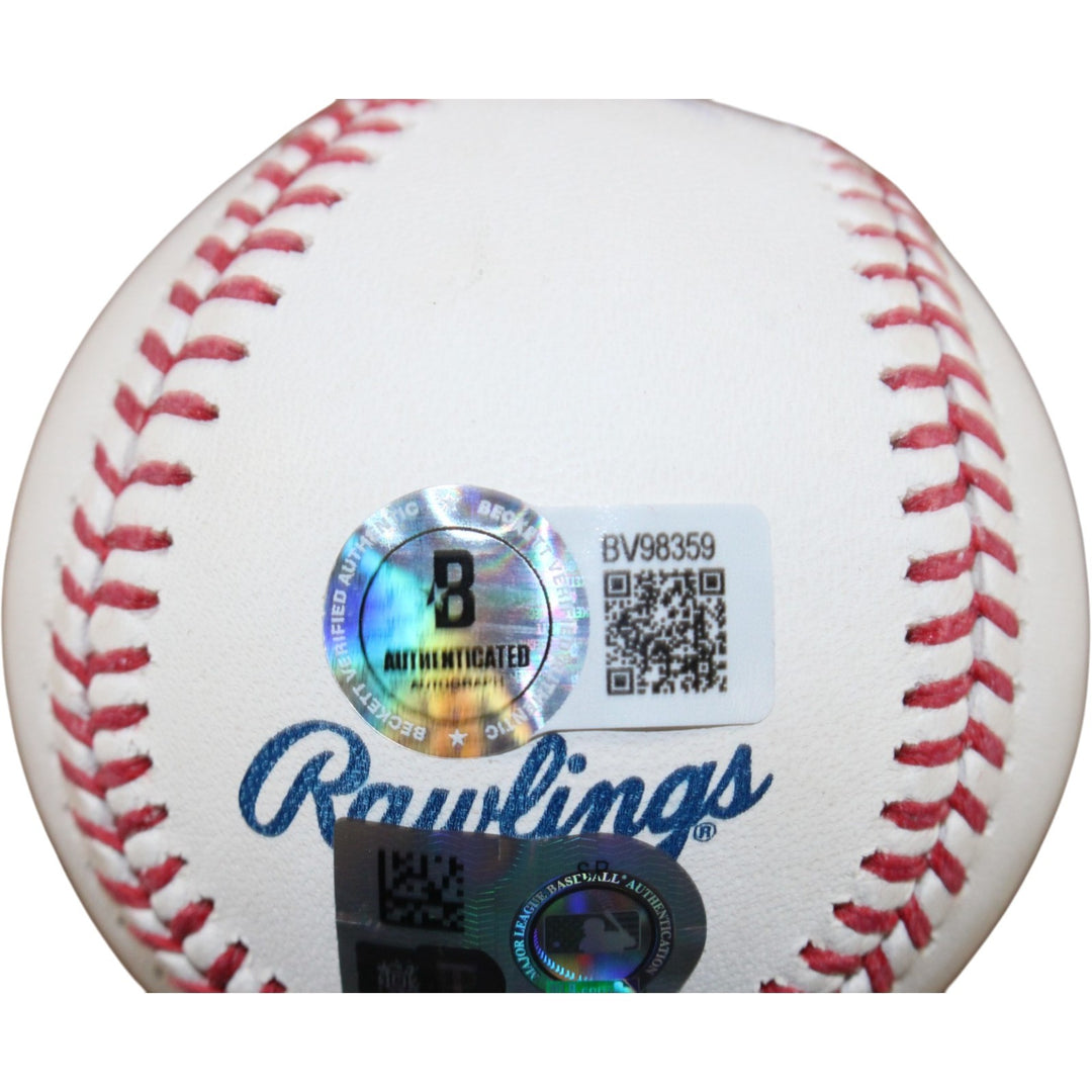 Nick Kurtz Autographed/Signed Oakland Athletics OML Baseball Beckett 56293