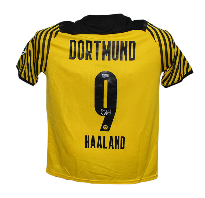 Erling Haaland Autographed Borussia Dortmund Puma Jersey BAS 39966