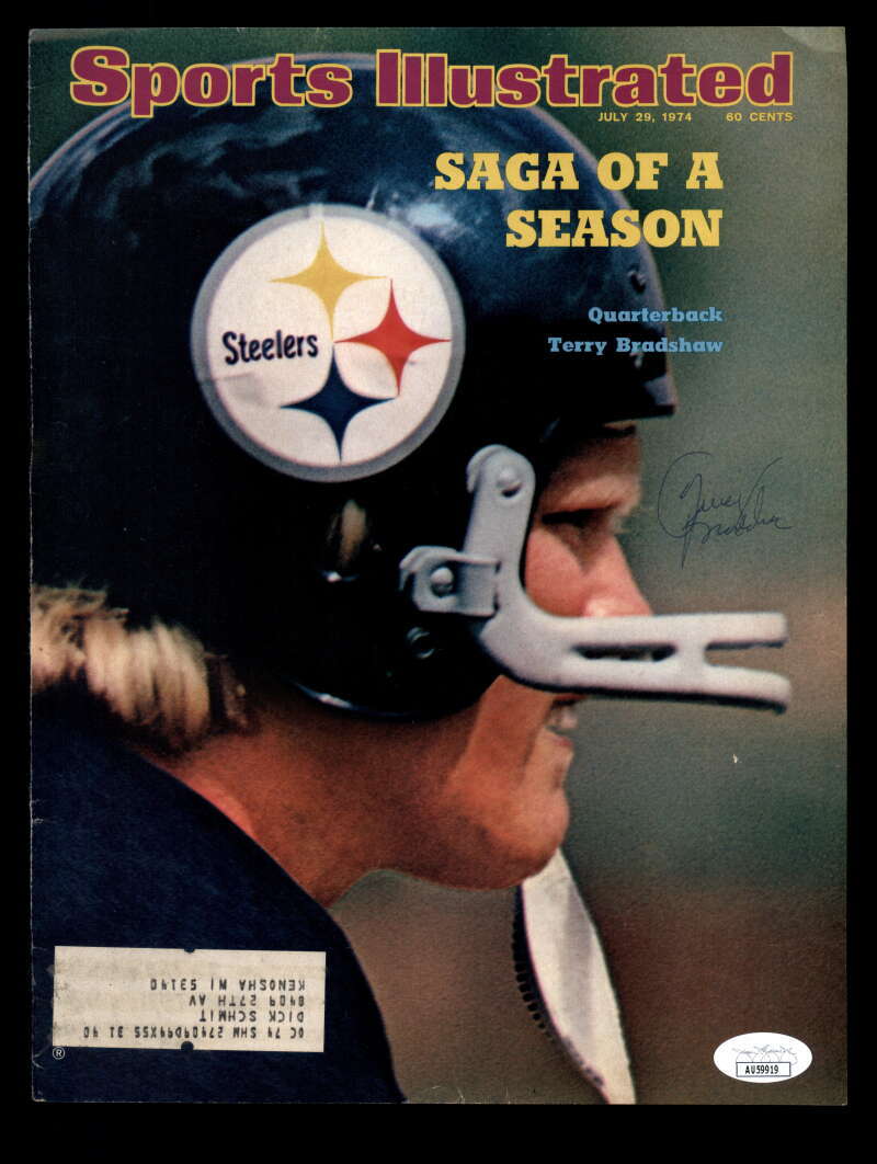 Terry Bradshaw JSA Autographed Vintage Signed 1974 Sports Illustrated Cover