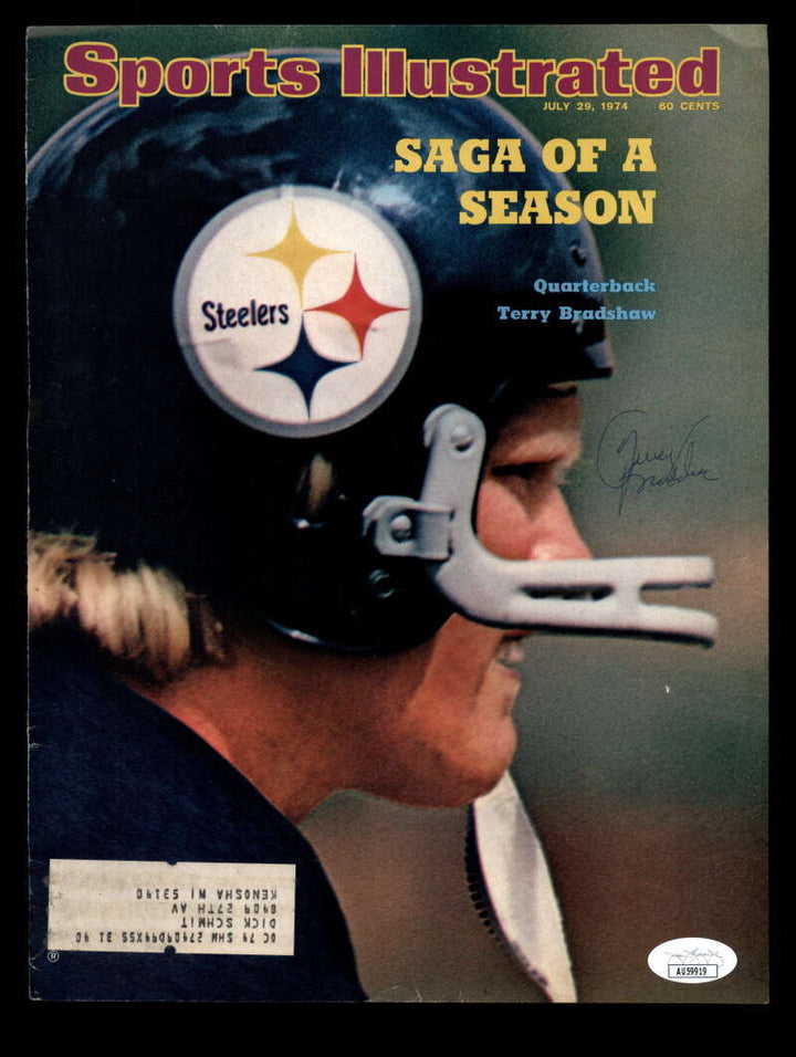 Terry Bradshaw JSA Autographed Vintage Signed 1974 Sports Illustrated Cover
