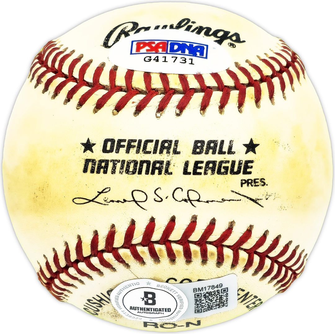 Ray Hathaway Signed NL Baseball Brooklyn Dodgers "1945" Beckett #BM17849
