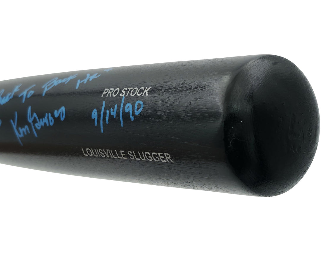 Ken Griffey Jr. & Sr Auto Black L Slugger Pro Stock Bat Mariners Back To Back HR