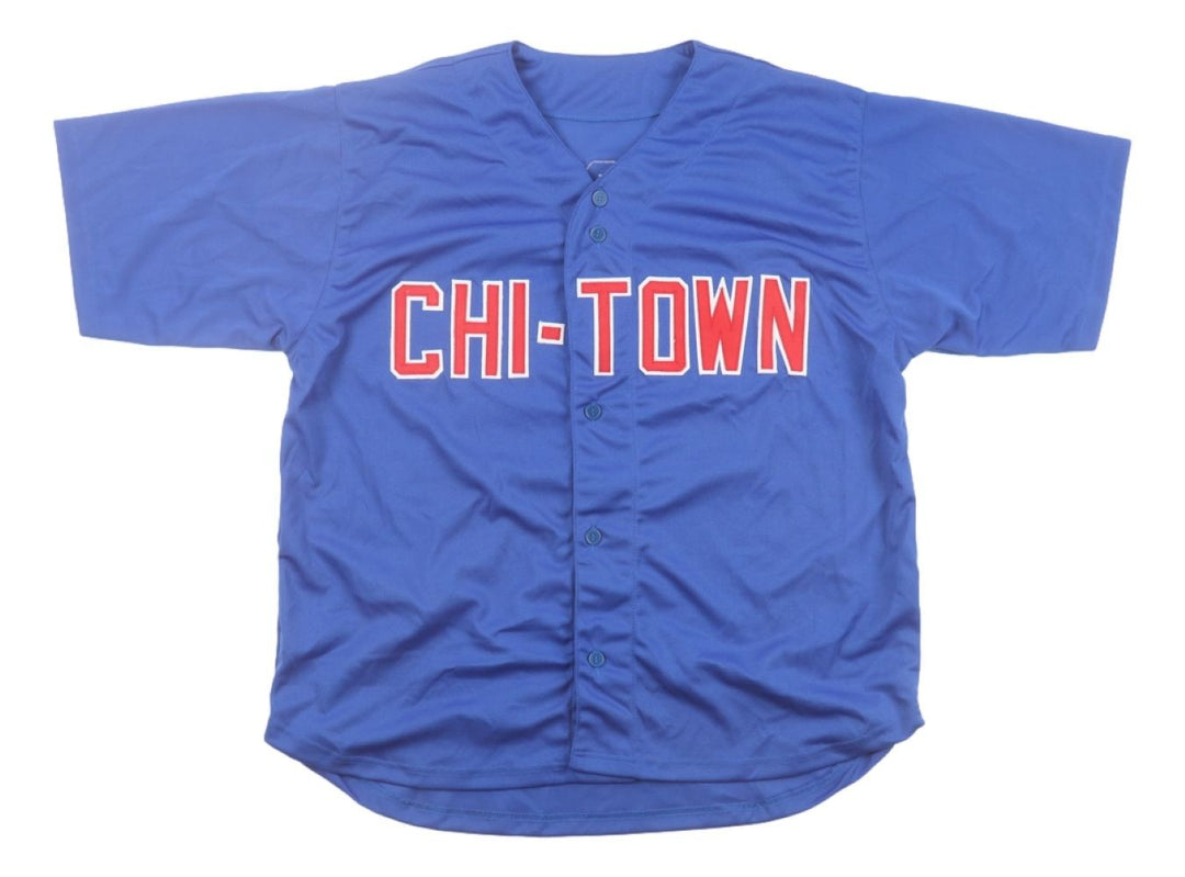 Michael Busch Chicago Signed Blue Baseball Jersey BAS