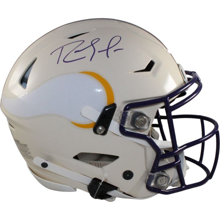 Randy Moss Autographed Minnesota Vikings SpeedFlex Retro Helmet Beckett 56290