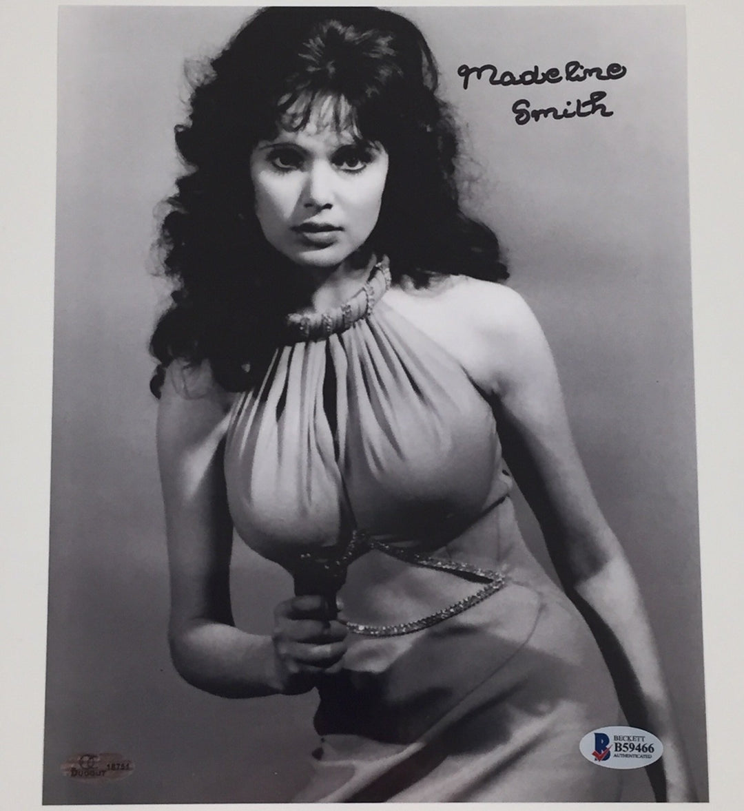 MADELINE SMITH James Bond Girl MISS CARUSO Signed 8x10 Photo ~ BAS COA + Proof