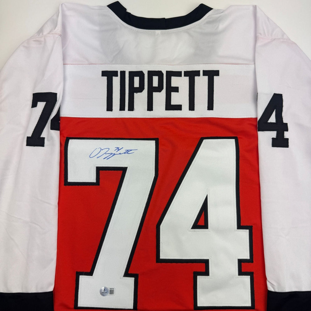Autographed/Signed Owen Tippett Philadelphia Orange Jersey Beckett BAS COA