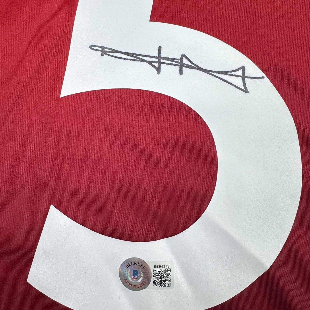 Framed Autographed/Signed Harry Maguire 35x39 Manchester Red Jersey BAS COA