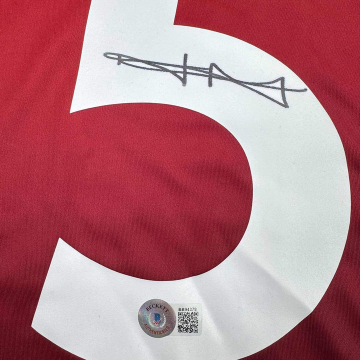 Framed Autographed/Signed Harry Maguire 35x39 Manchester Red Jersey BAS COA