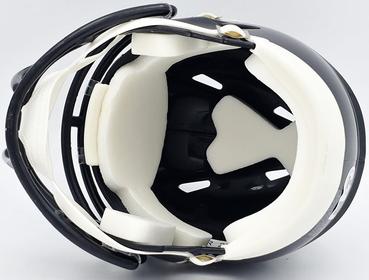 Michael Vick Signed Eagles 2022 Alternate Black Speed Mini Helmet Beckett Wit