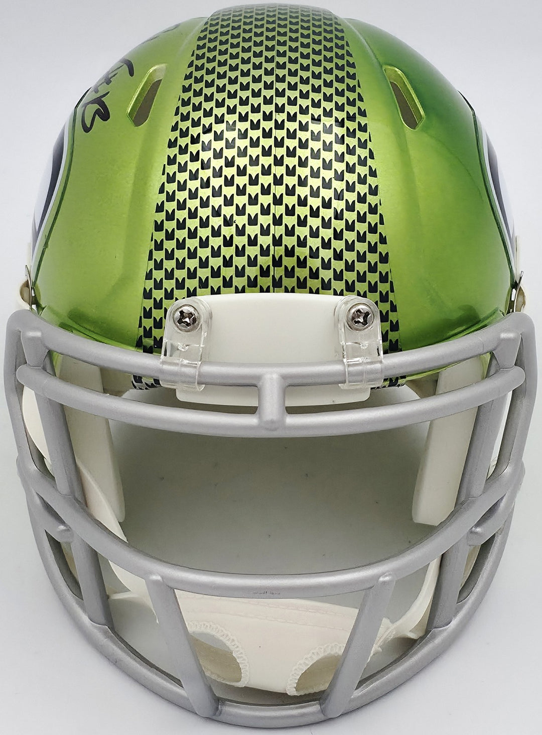 Ernest Jones IV Signed Seattle Seahawks Flash Green Speed Mini Helmet MCS Holo