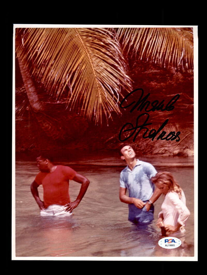 Ursula Andress PSA DNA Cert Signed 8x10 James Bond Photo Autographed