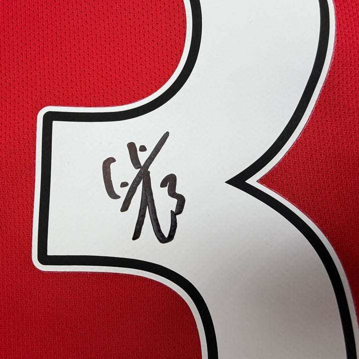 Autographed/Signed Ashley Cole Arsenal Red Soccer Jersey Beckett BAS COA