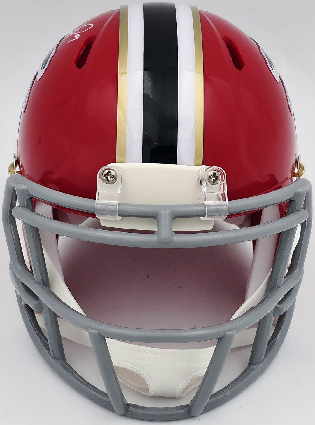 Michael Penix Jr. Auto Falcons 1966-69 Throwback Red Speed Mini Helmet Beckett
