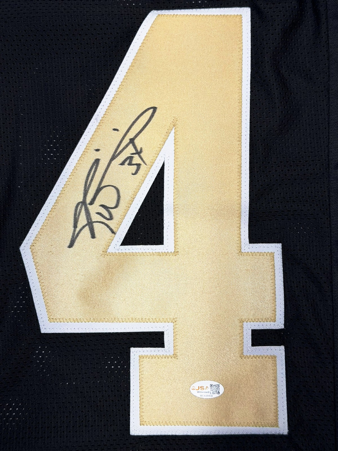 Ricky Williams Signed New Orleans Saints Black Jersey JSA Witness