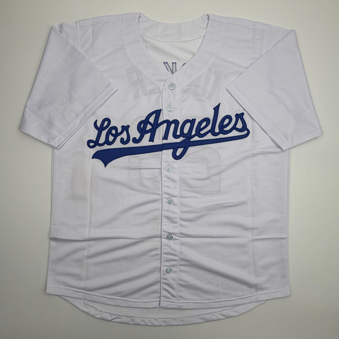 Autographed/Signed Kyle Tucker Los Angeles White Baseball Jersey JSA COA
