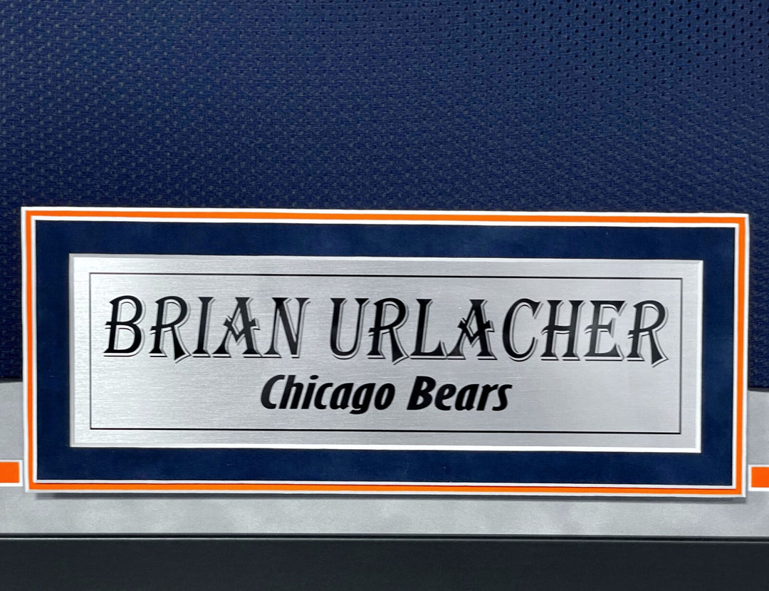 Brian Urlacher Autographed Chicago Bears Jersey Framed BAS Signed Inscribed HOF