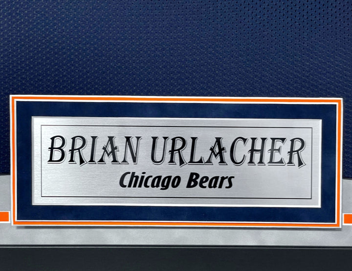 Brian Urlacher Autographed Chicago Bears Jersey Framed BAS Signed Inscribed HOF
