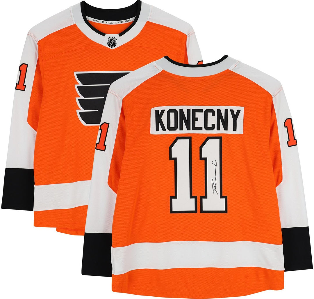 Travis Konecny Signed Philadelphia Flyers Fanatics Breakaway Replica Jersey