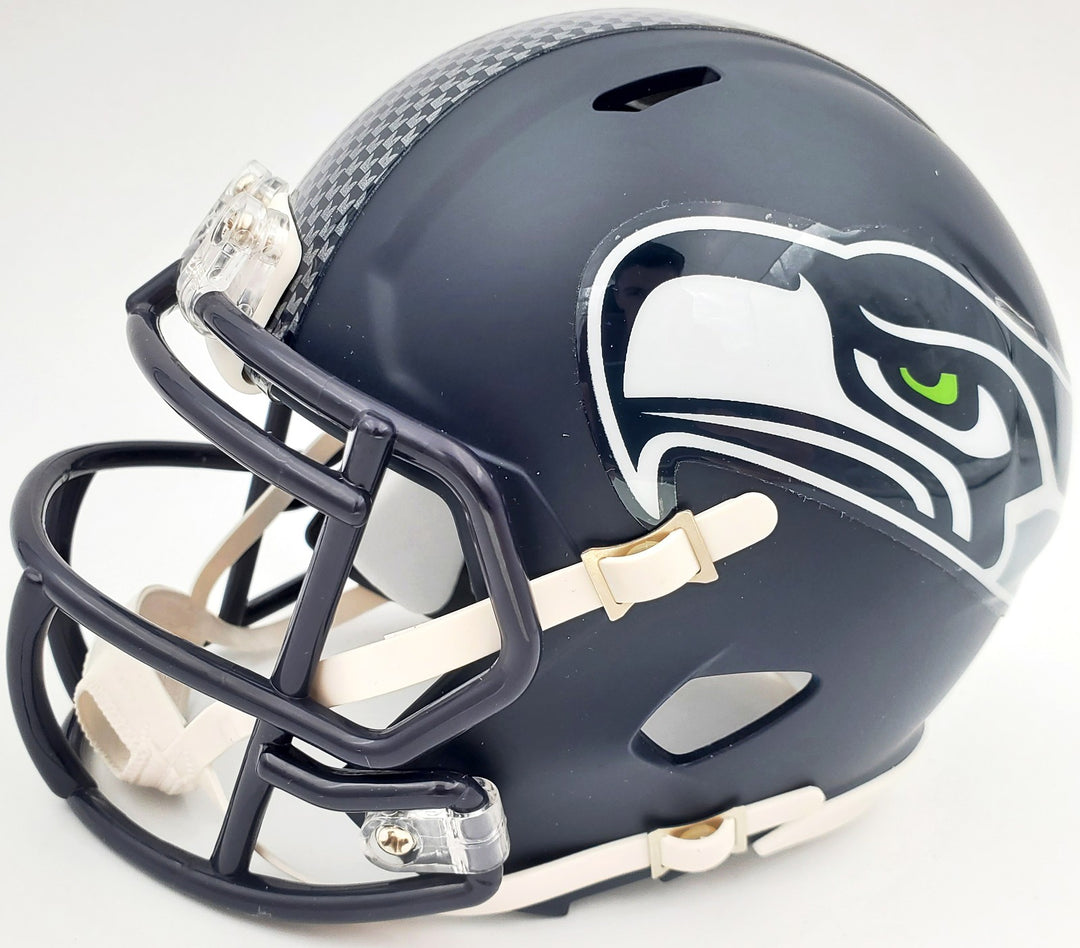 Shaquem Griffin Signed Seattle Seahawks Mini Helmet In Silver MCS Holo