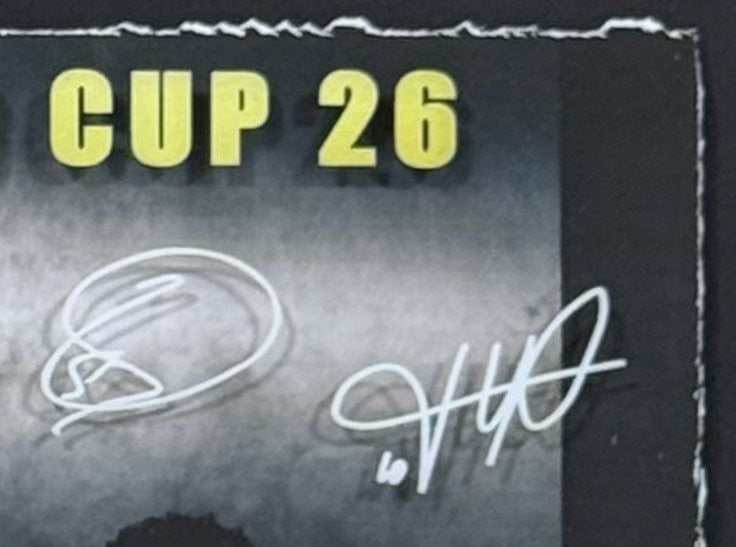 FIFA World Cup 2026 Framed 3D Photo Shadowbox Messi Ronaldo Vinicius Jr Mbappe