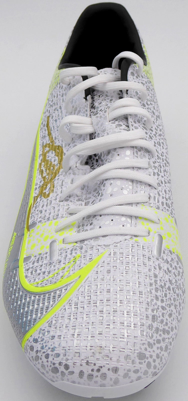 Mason Mount Auto Silver Yellow Nike Mercurial Cleat Shoe Chelsea F.C. Size 8 BAS
