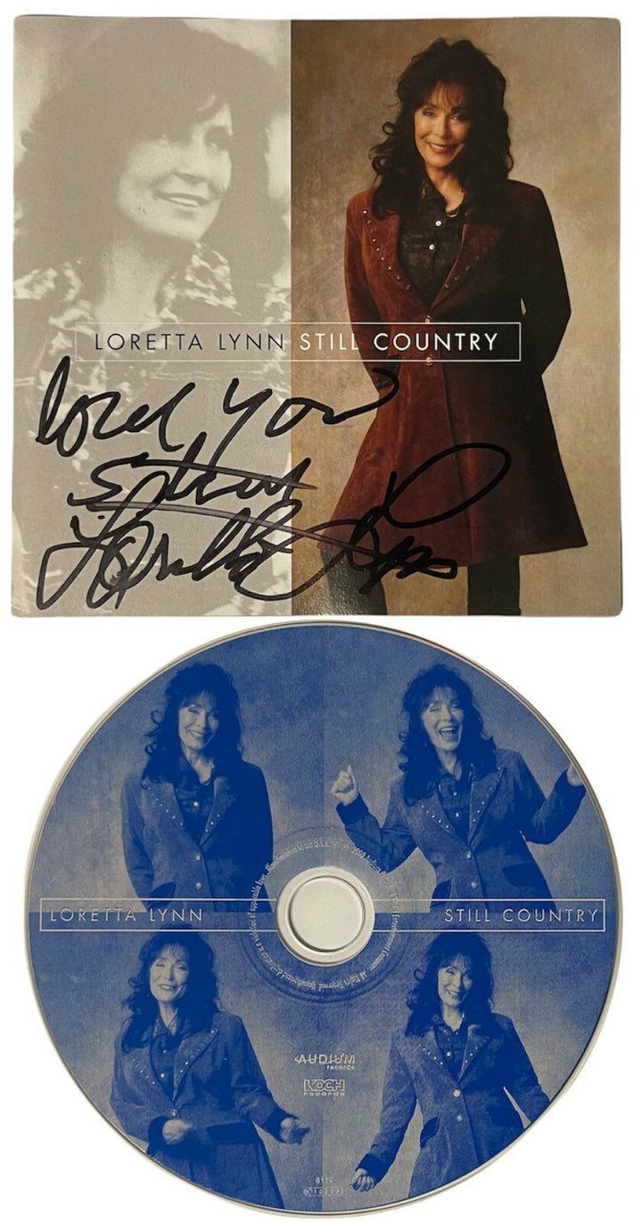 Loretta Lynn signed 2000 Still Country Album Cover Booklet w/ CD & Case Love You
