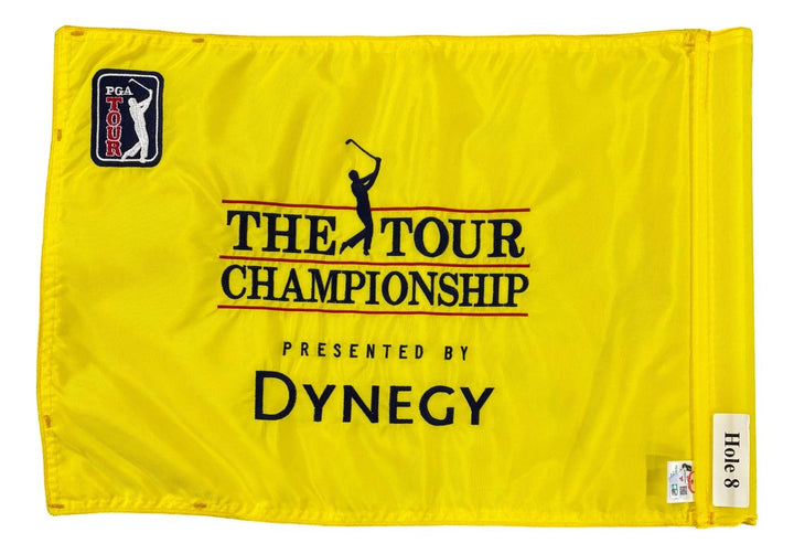 Mike Weir Signed Used 2001 PGA Tour Championship Hole 8 Flag BAS+Fanatics