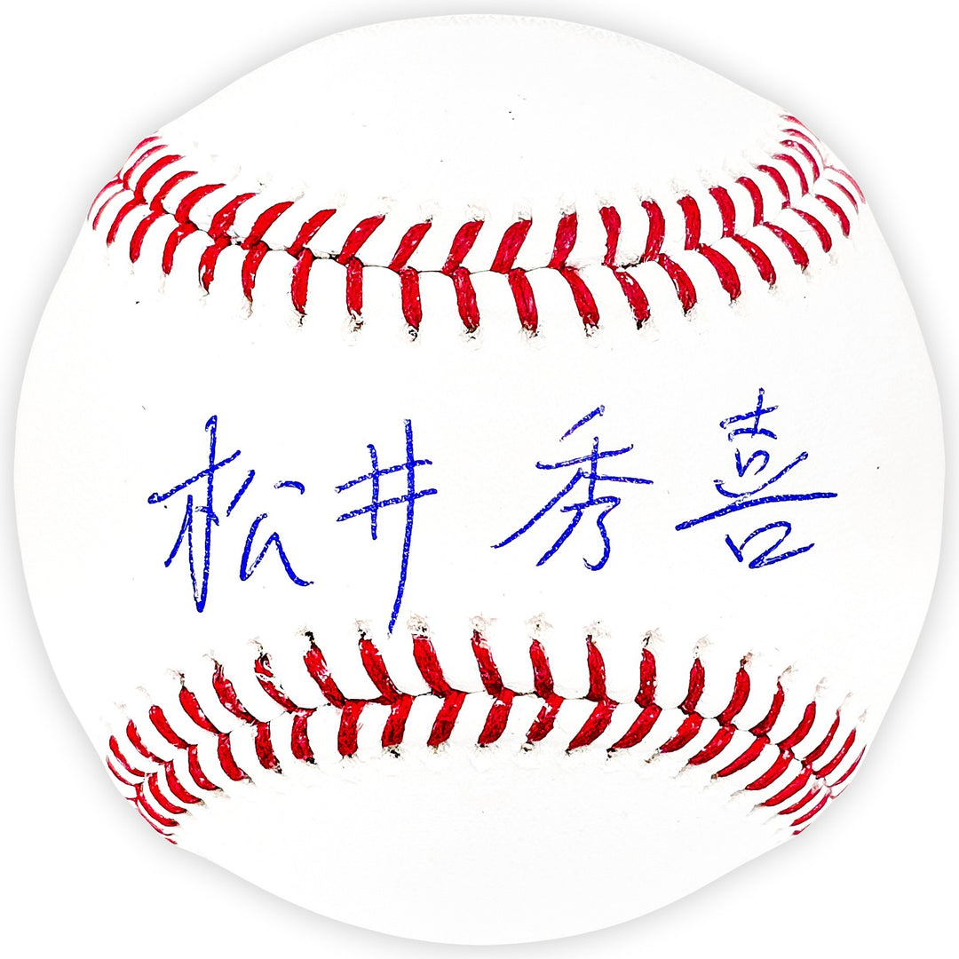 Hideki Matsui Signed MLB Baseball Yankees Signed in Japanese Beckett Wit