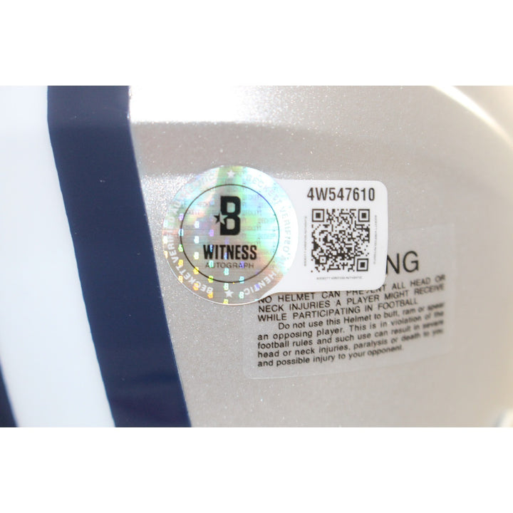 Dak Prescott Autographed/Signed Dallas Cowboys Mini Helmet Beckett 56313