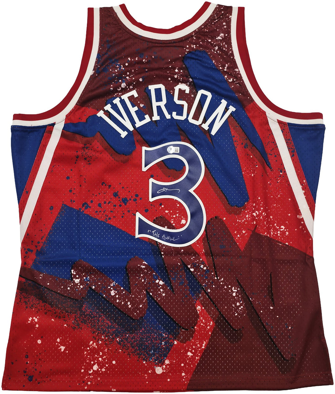 Allen Iverson Signed Mitchell & Ness 1996-97 Jersey "The Answer" Beckett 253249