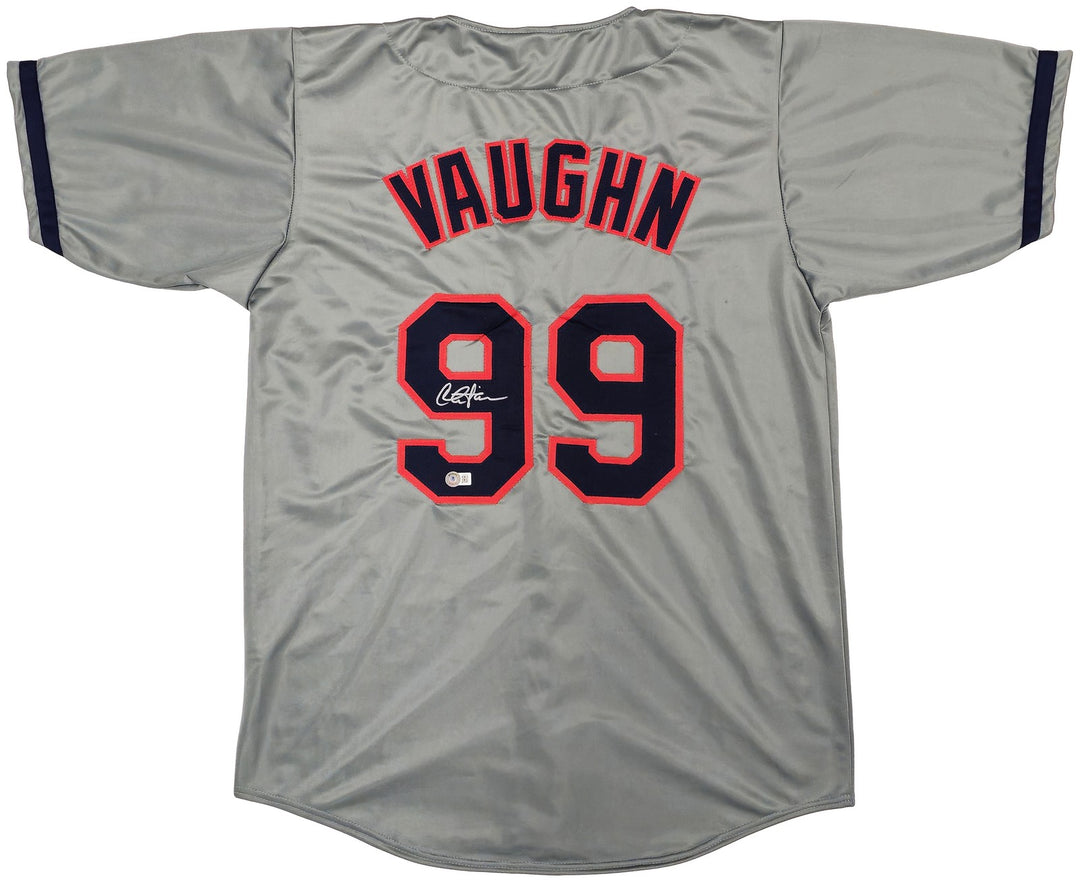 Charlie Sheen Auto Gray Jersey Major League Ricky Wild Thing Vaughn Beckett Wit