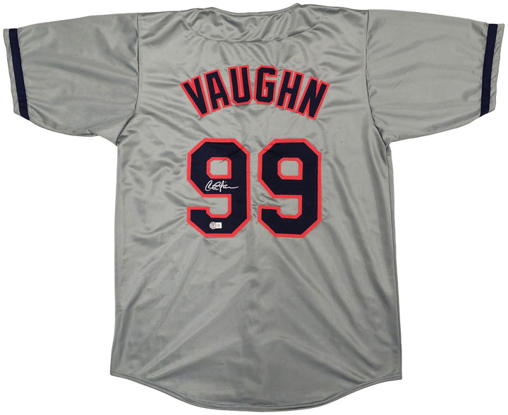 Charlie Sheen Auto Gray Jersey Major League Ricky Wild Thing Vaughn Beckett Wit