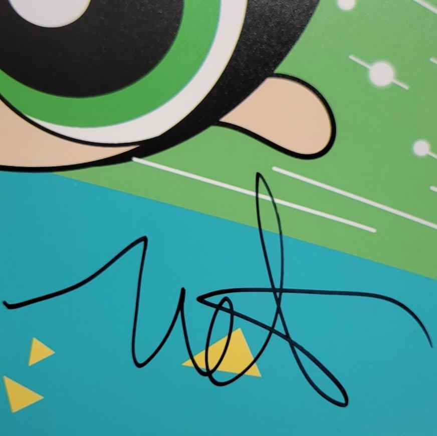 Natalie Palamides signed Powerpuff Buttercup 8x10 photo autograph A Beckett BAS