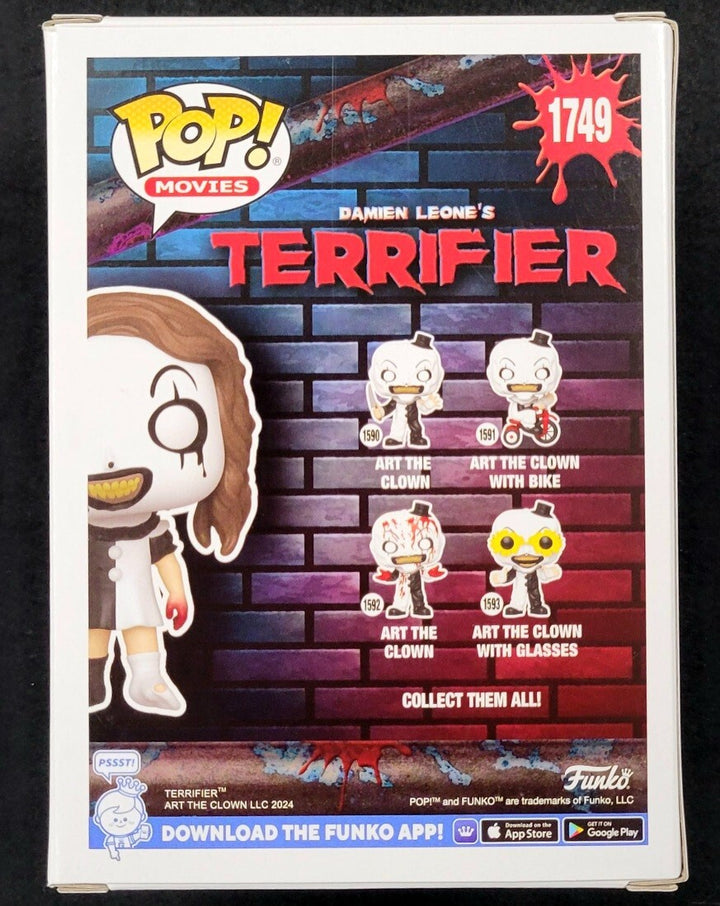 Amelie McLain signed Terrifier 2 "Little Pale Girl" Funko Pop 1749 autograph JSA