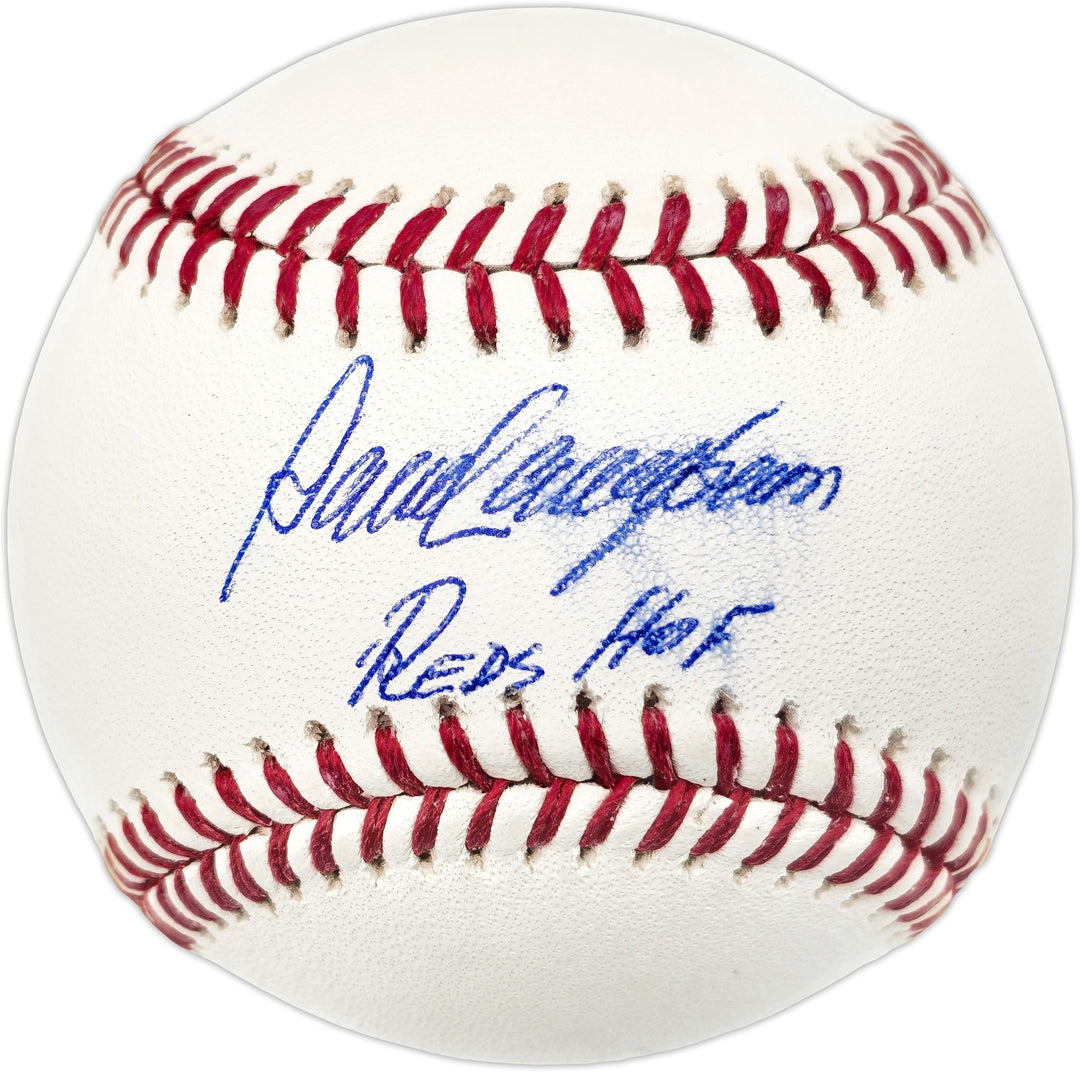 Dave Concepcion Auto MLB Baseball Reds "Reds HOF" (Smudged) Beckett Wit #W529094