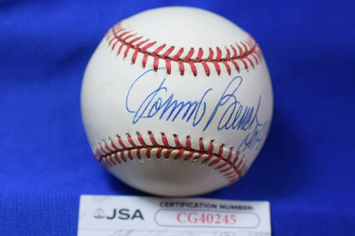 Johnny Bench JSA COA Autograph National League ONL Signed Baseball HOF 89