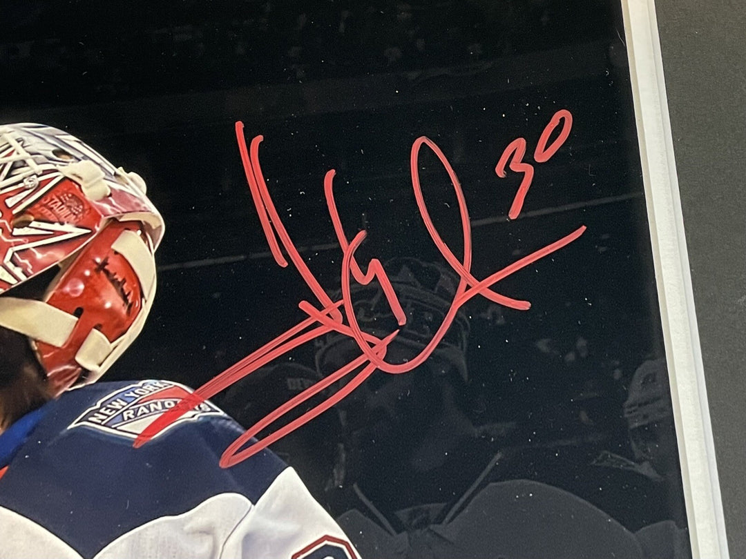 Henrik Lundqvist & Martin Brodeur Dual Signed 16x20 Framed Photo Fanatics Auto