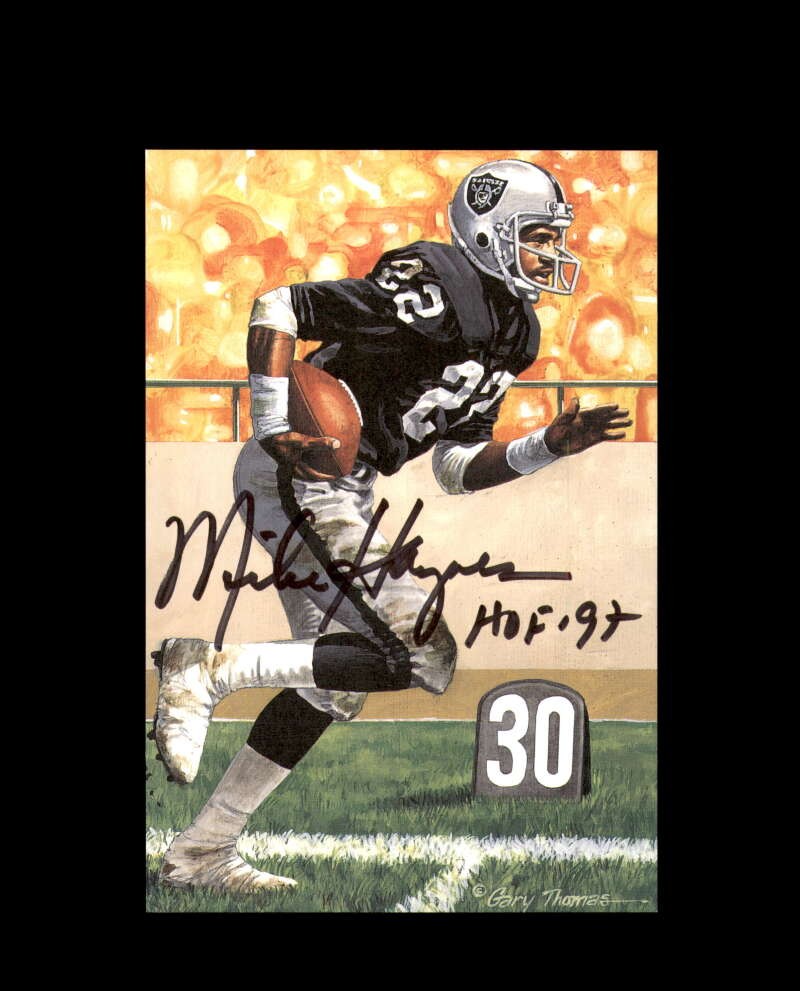 Mike Haynes PSA DNA Signed Goal Line Art Card GLAC Autograph HOF 97