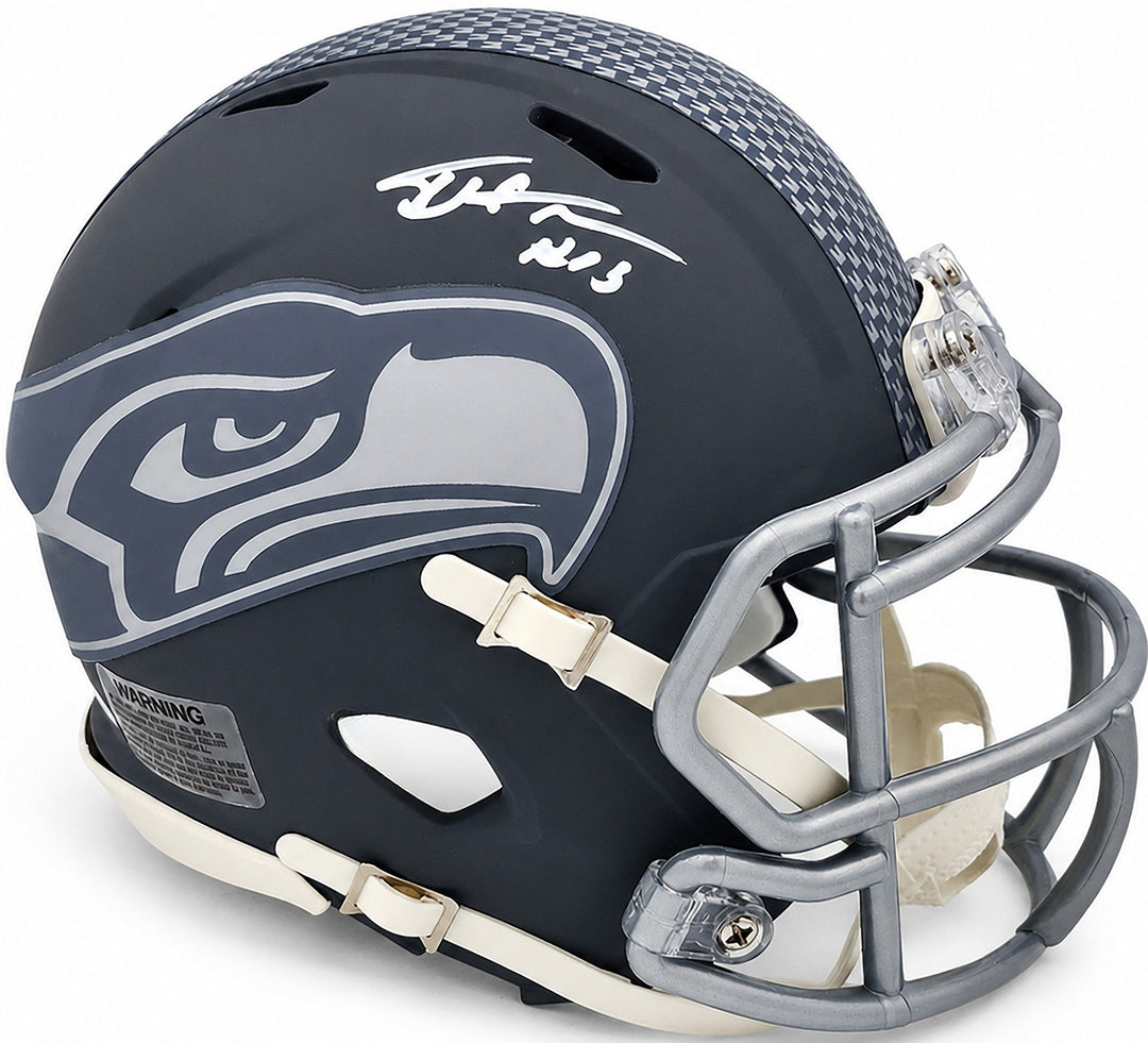 Tory Horton Signed Seattle Seahawks Slate Gray Speed Mini Helmet MCS Holo