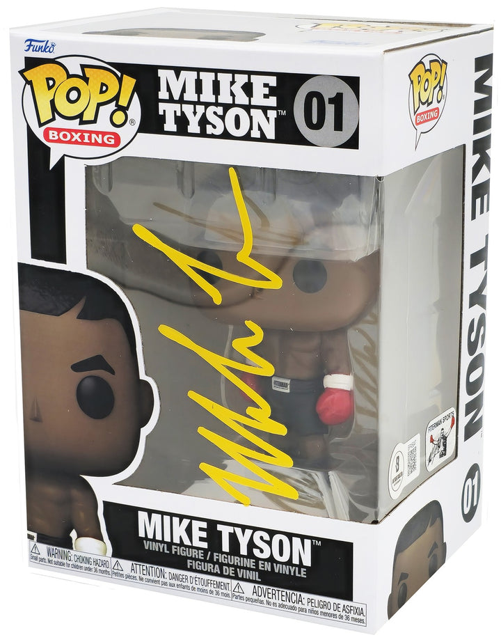 Mike Tyson Autographed Signed Funko Pop Vinyl Figurine #01 Beckett BAS QR