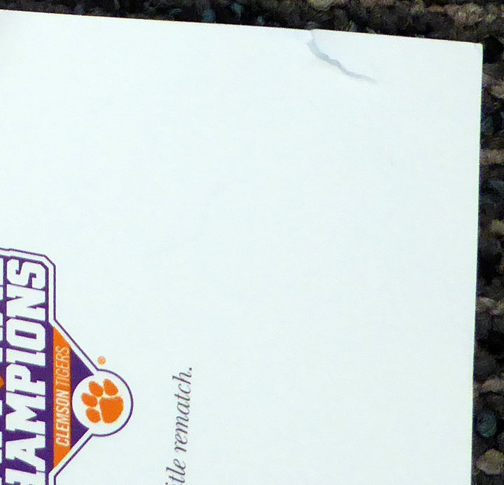 Deshaun Watson Signed 13x40 Pano Photo Clemson Tigers 2016 National Champs Tear