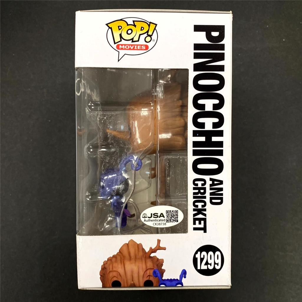 Guillermo Del Toro signed Pinocchio Funko Pop! Figure 1299 autograph ~ JSA